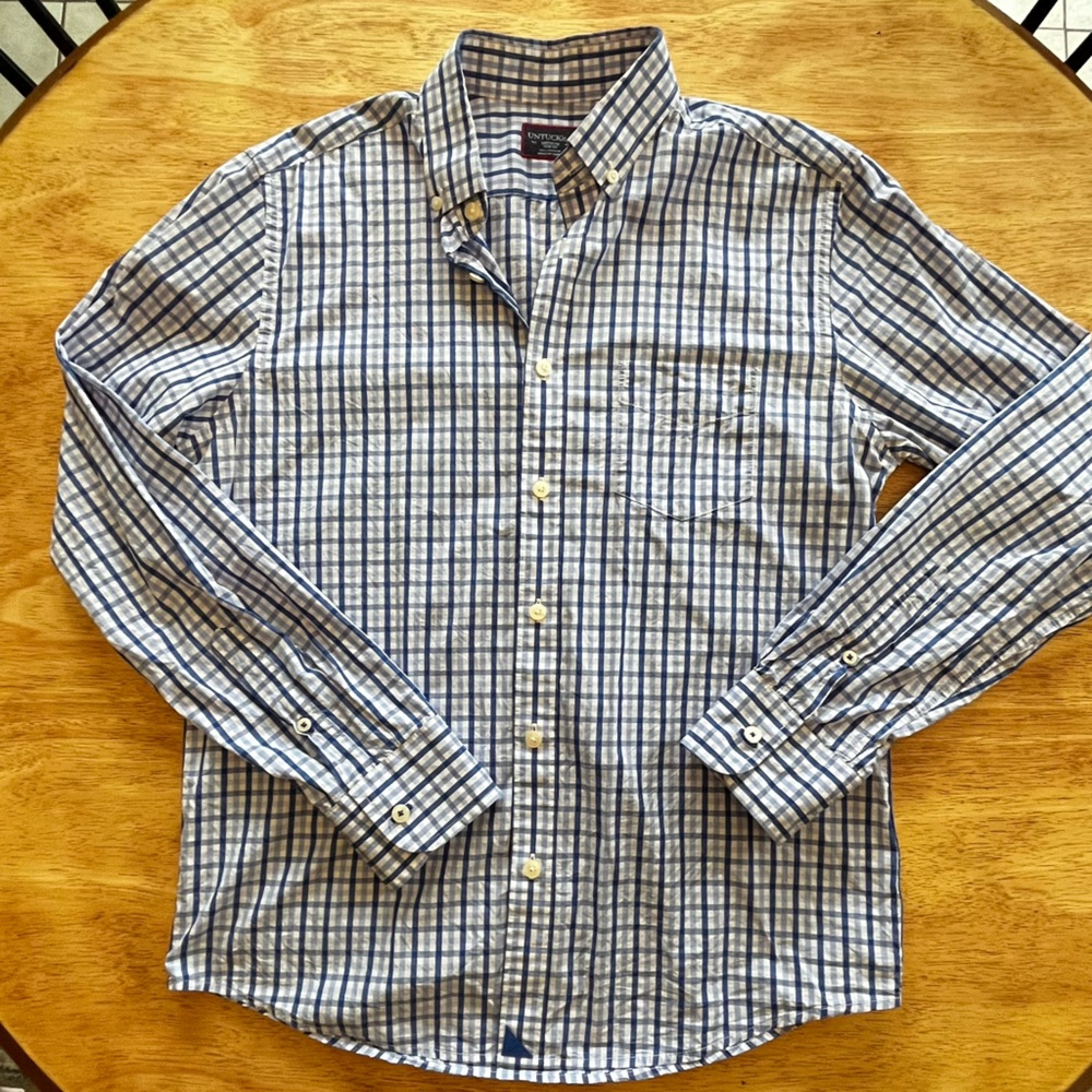 Untuck it Slim Fit plaid button down